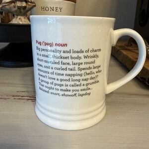 Fringe Studio Pug Definition Mug Dog Lover Coffee Cup Cute Pet‎ Shop Gift